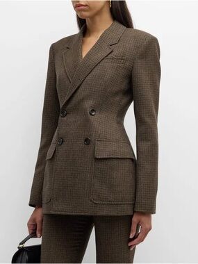 ALC Tess Microcheck Wool Blazer